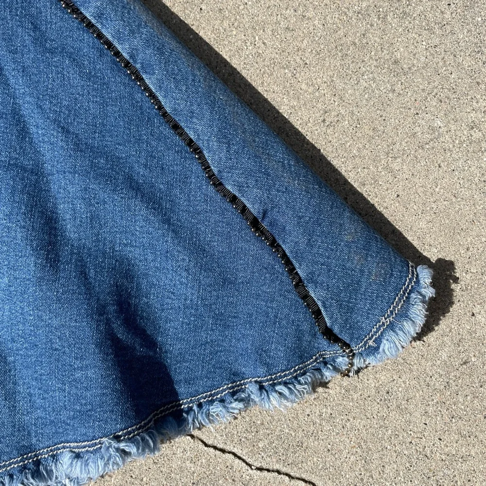 Venus Bell Bottom Denim Pants - Picture 3 of 7